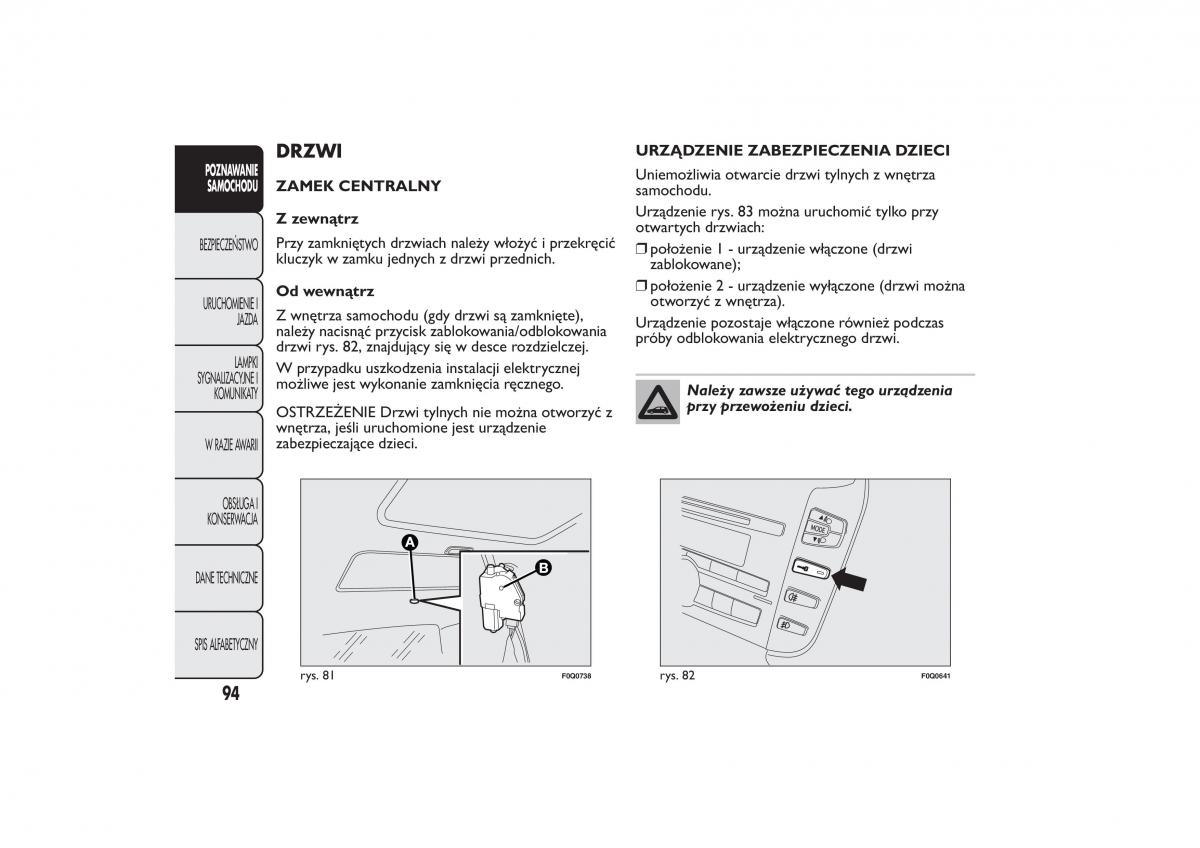 manual Fiat Bravo Fiat Bravo II 2 instrukcja / page 98