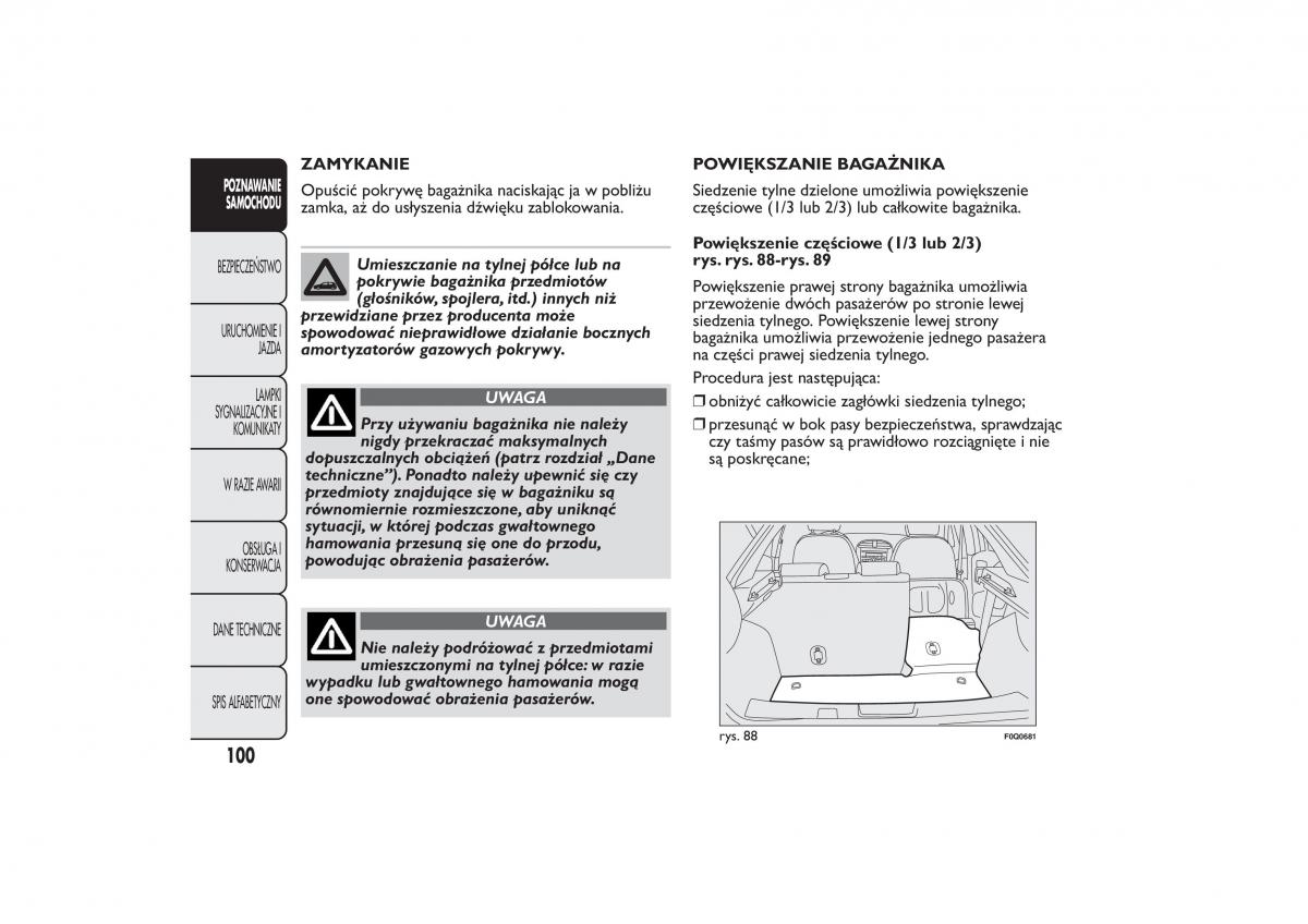 manual Fiat Bravo Fiat Bravo II 2 instrukcja / page 104