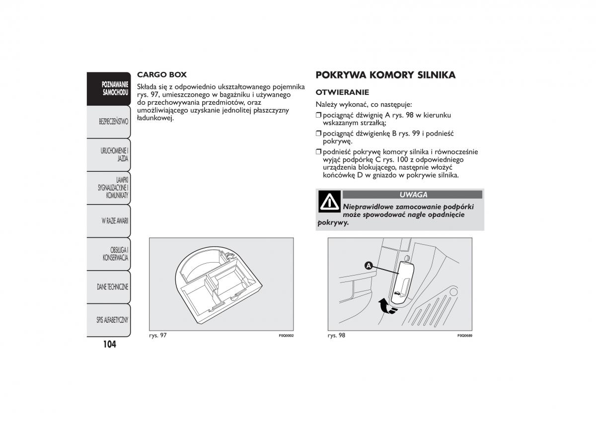 Fiat Bravo II 2 instrukcja obslugi / page 108