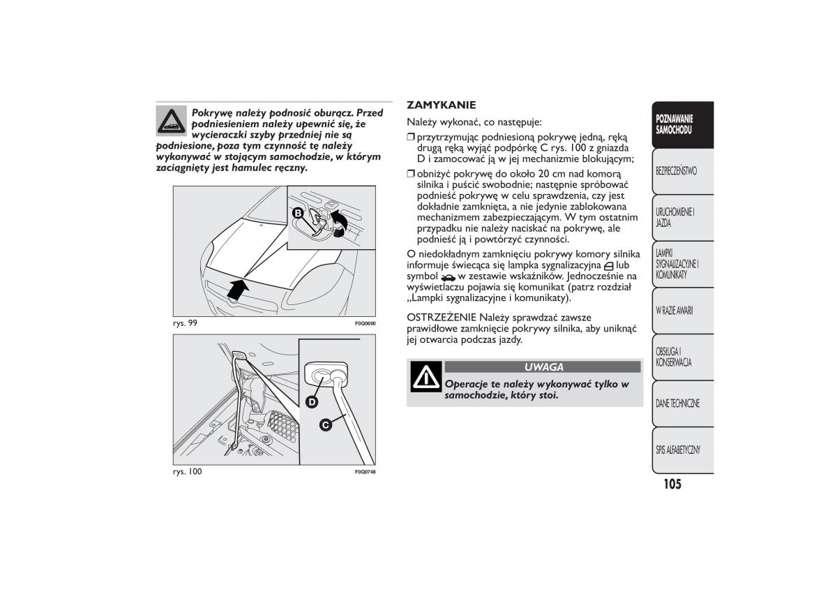 Fiat Bravo II 2 instrukcja obslugi / page 109