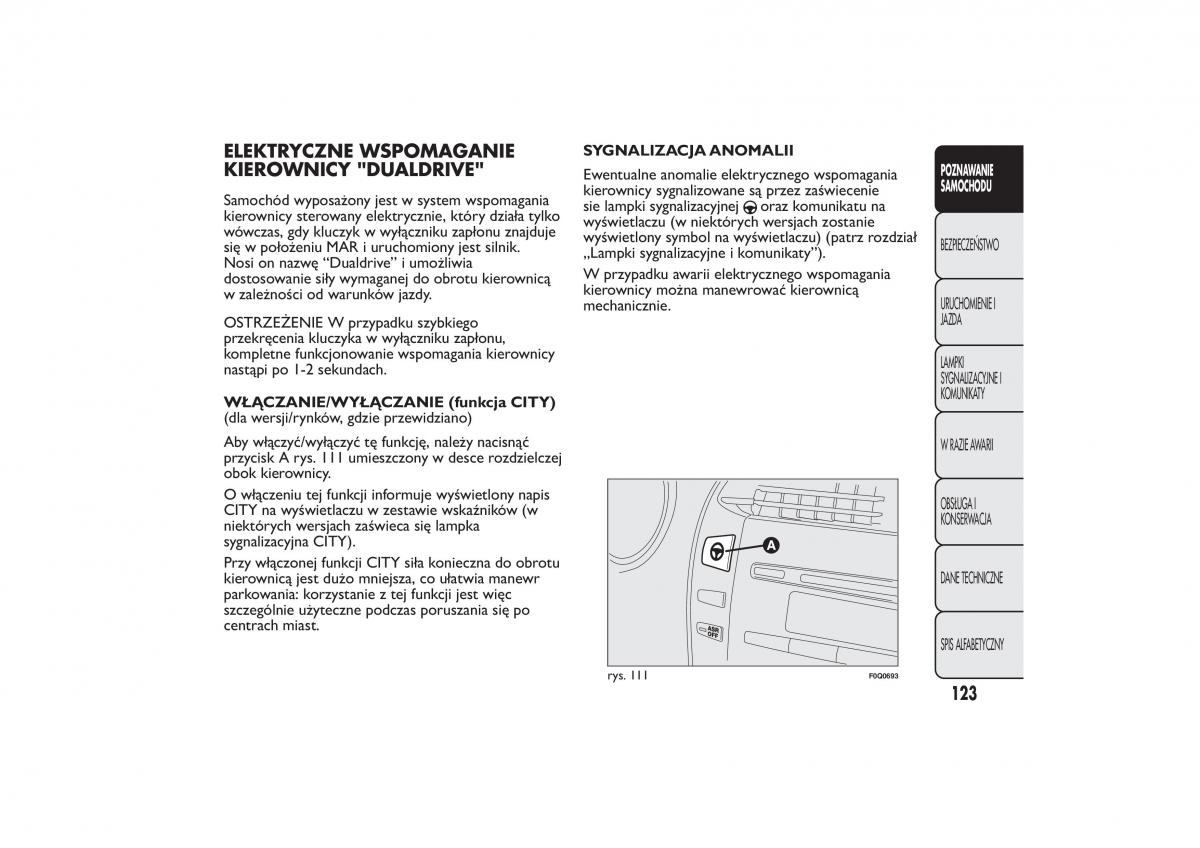 Fiat Bravo II 2 instrukcja obslugi / page 127