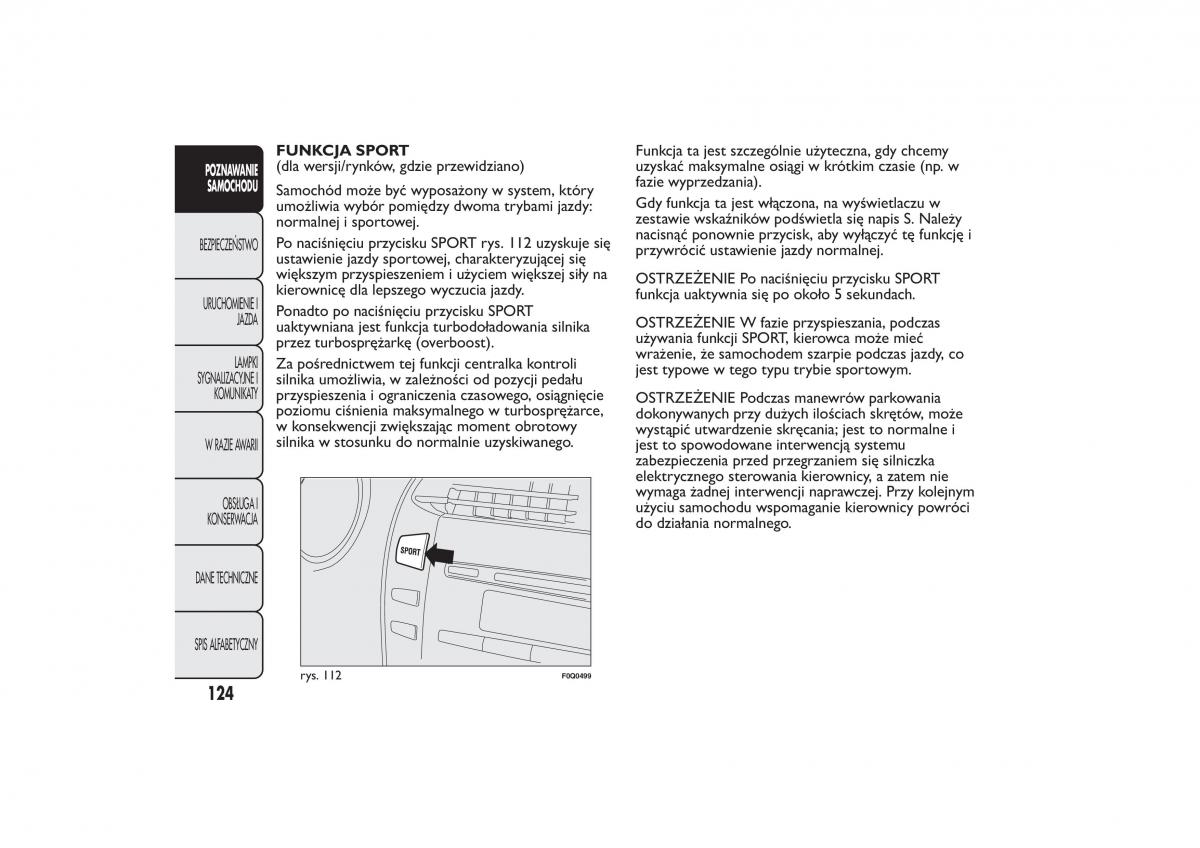 Fiat Bravo II 2 instrukcja obslugi / page 128