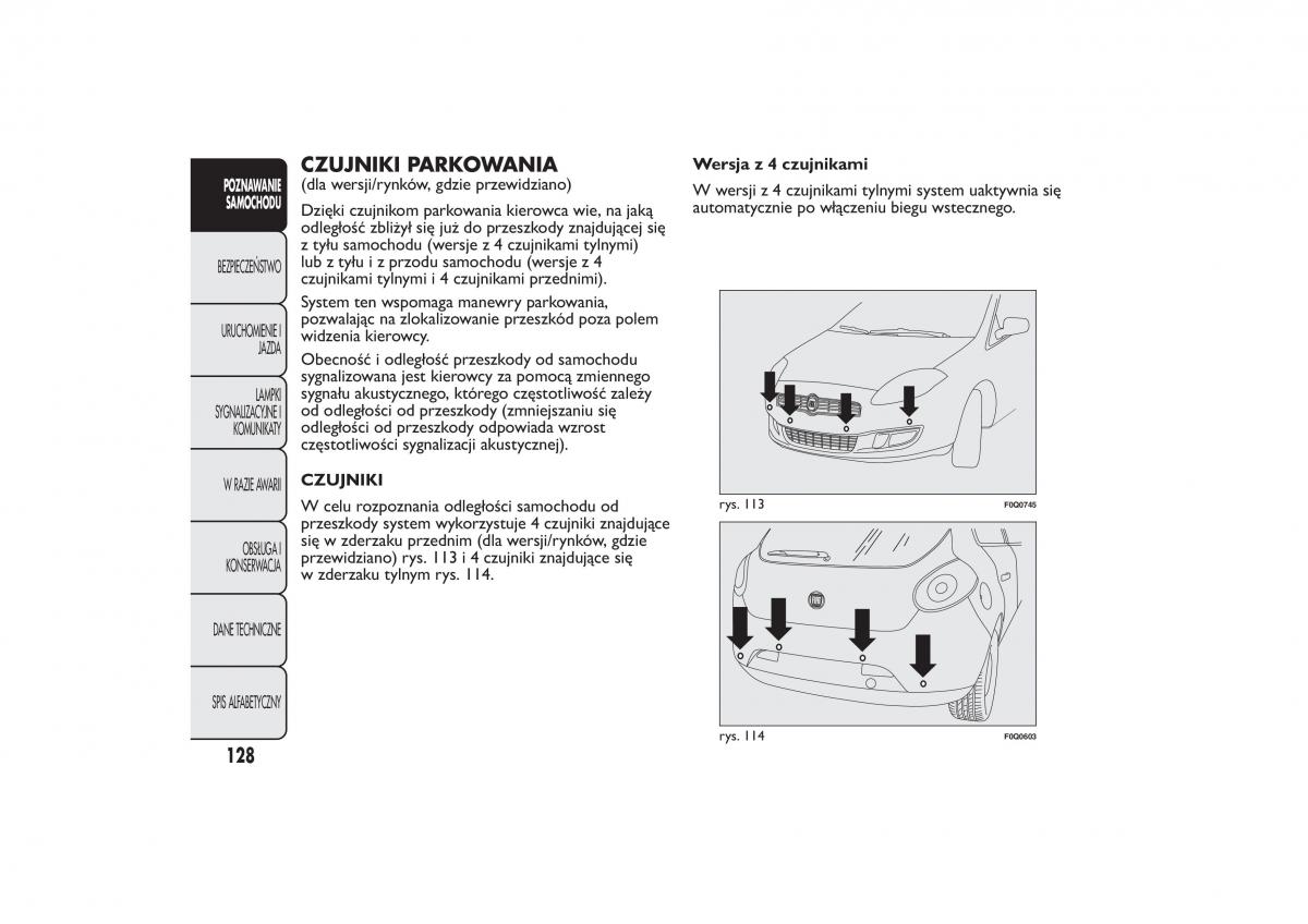 Fiat Bravo II 2 instrukcja obslugi / page 132