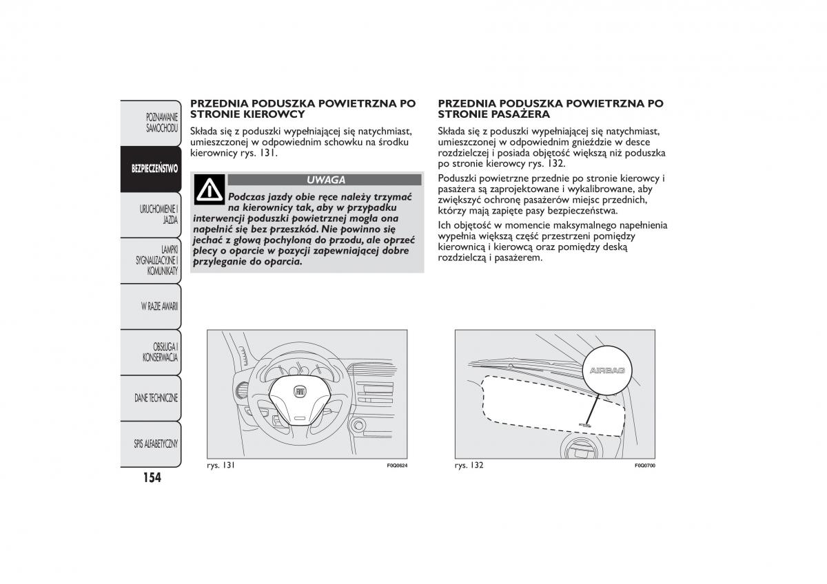 Fiat Bravo II 2 instrukcja obslugi / page 158