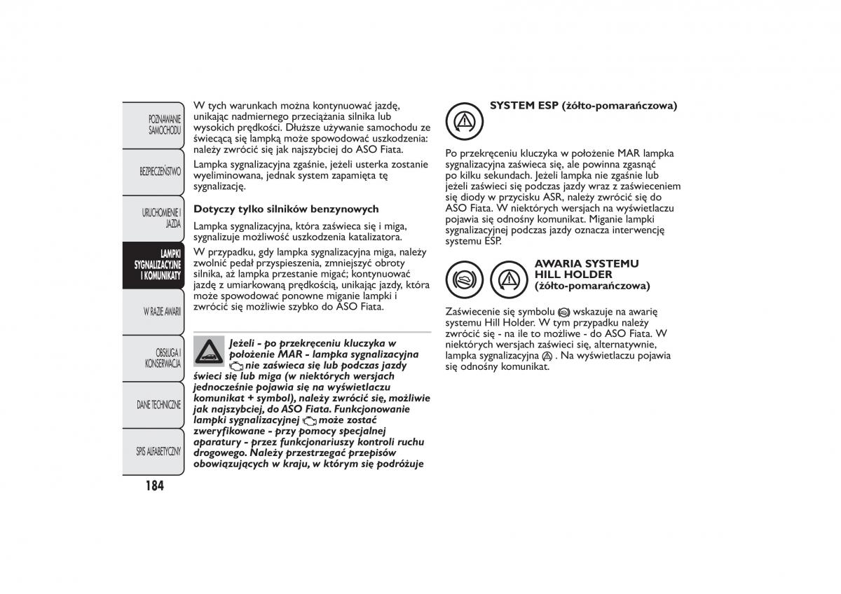 manual Fiat Bravo Fiat Bravo II 2 instrukcja / page 188