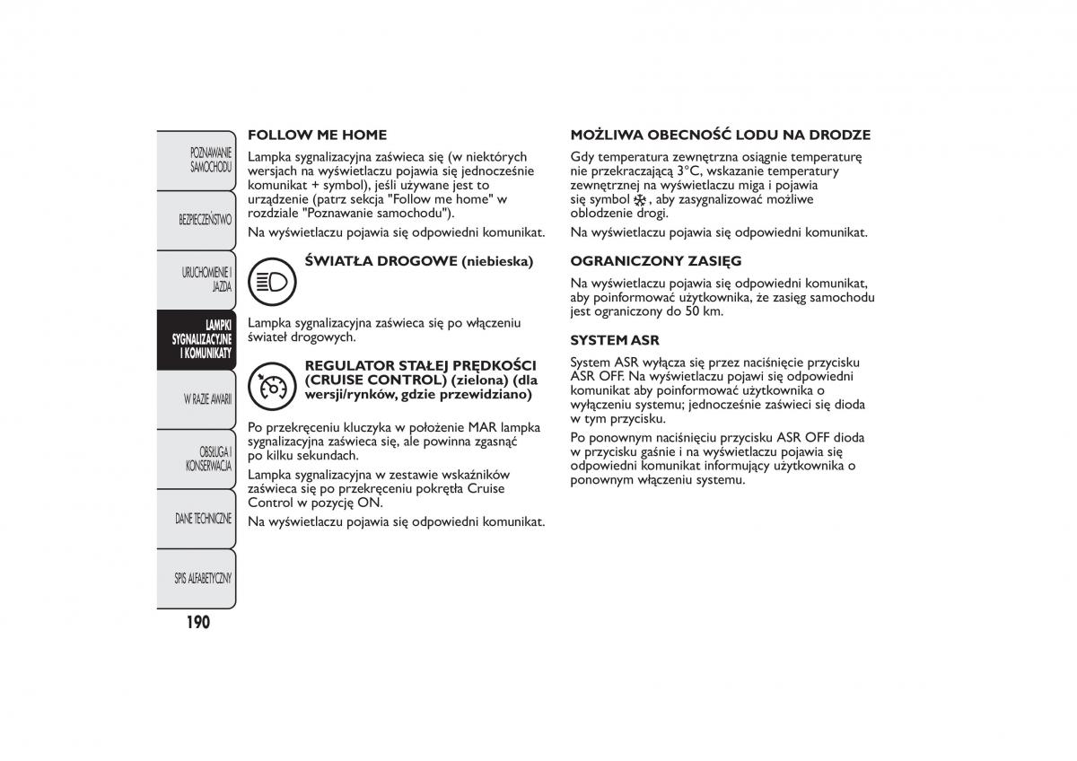 Fiat Bravo II 2 instrukcja obslugi / page 194