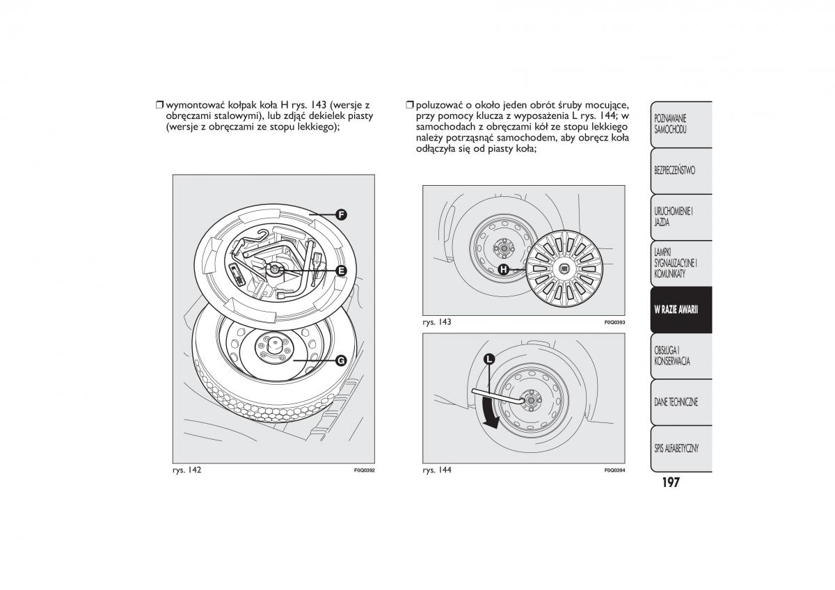 Fiat Bravo II 2 instrukcja obslugi / page 201