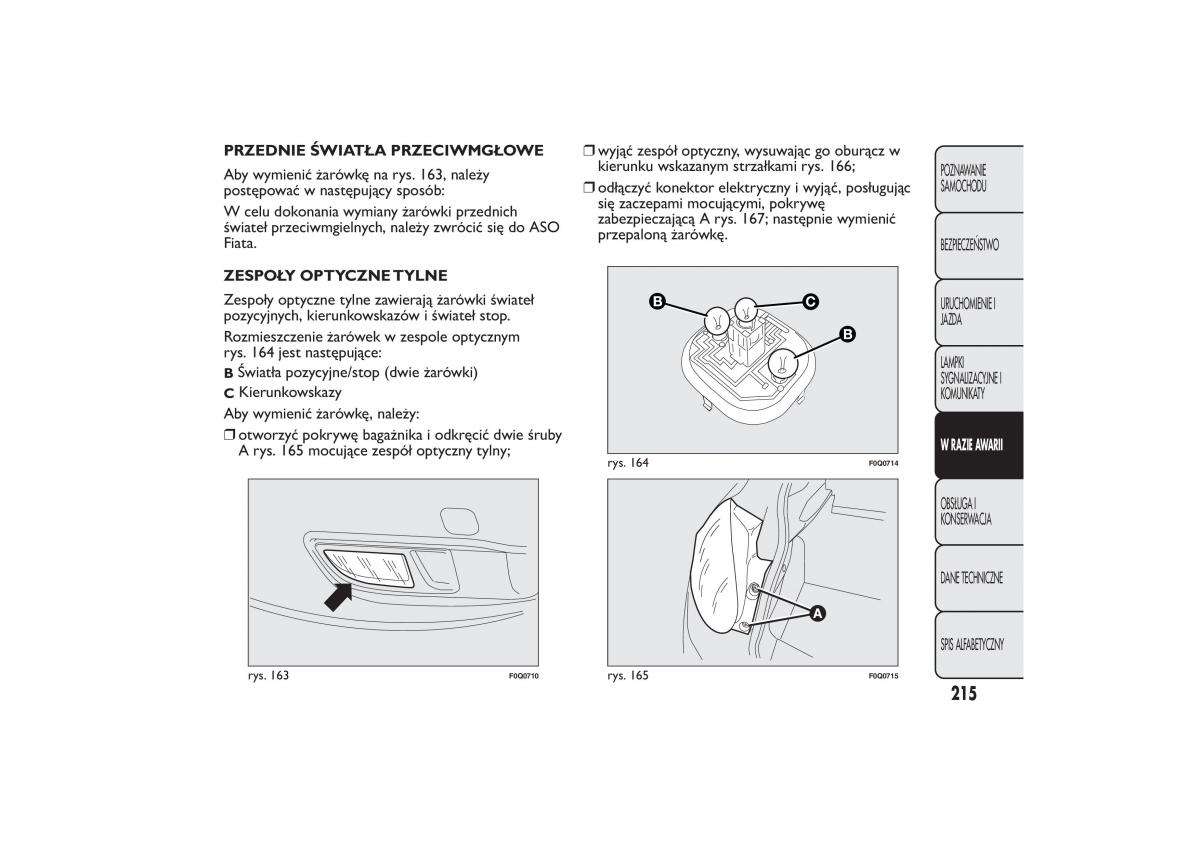 Fiat Bravo II 2 instrukcja obslugi / page 219