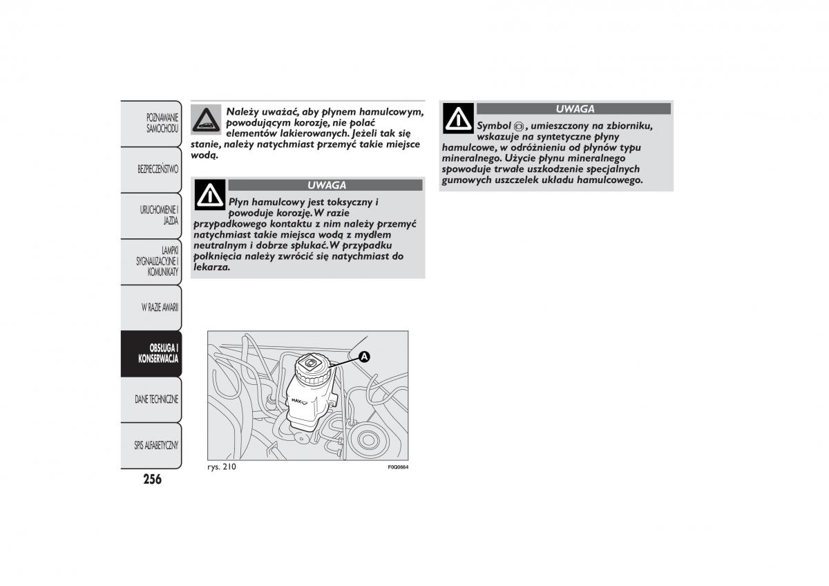 Fiat Bravo II 2 instrukcja obslugi / page 260