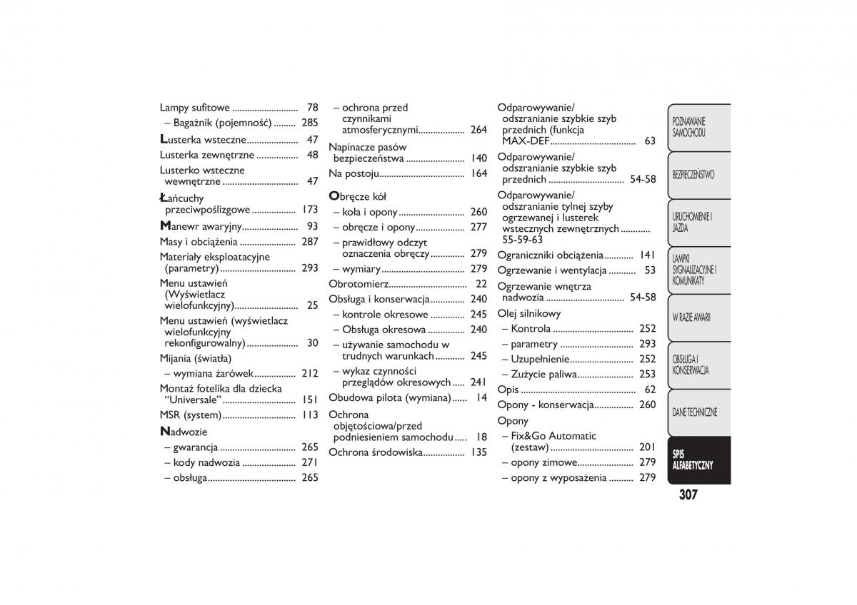 Fiat Bravo II 2 instrukcja obslugi / page 311