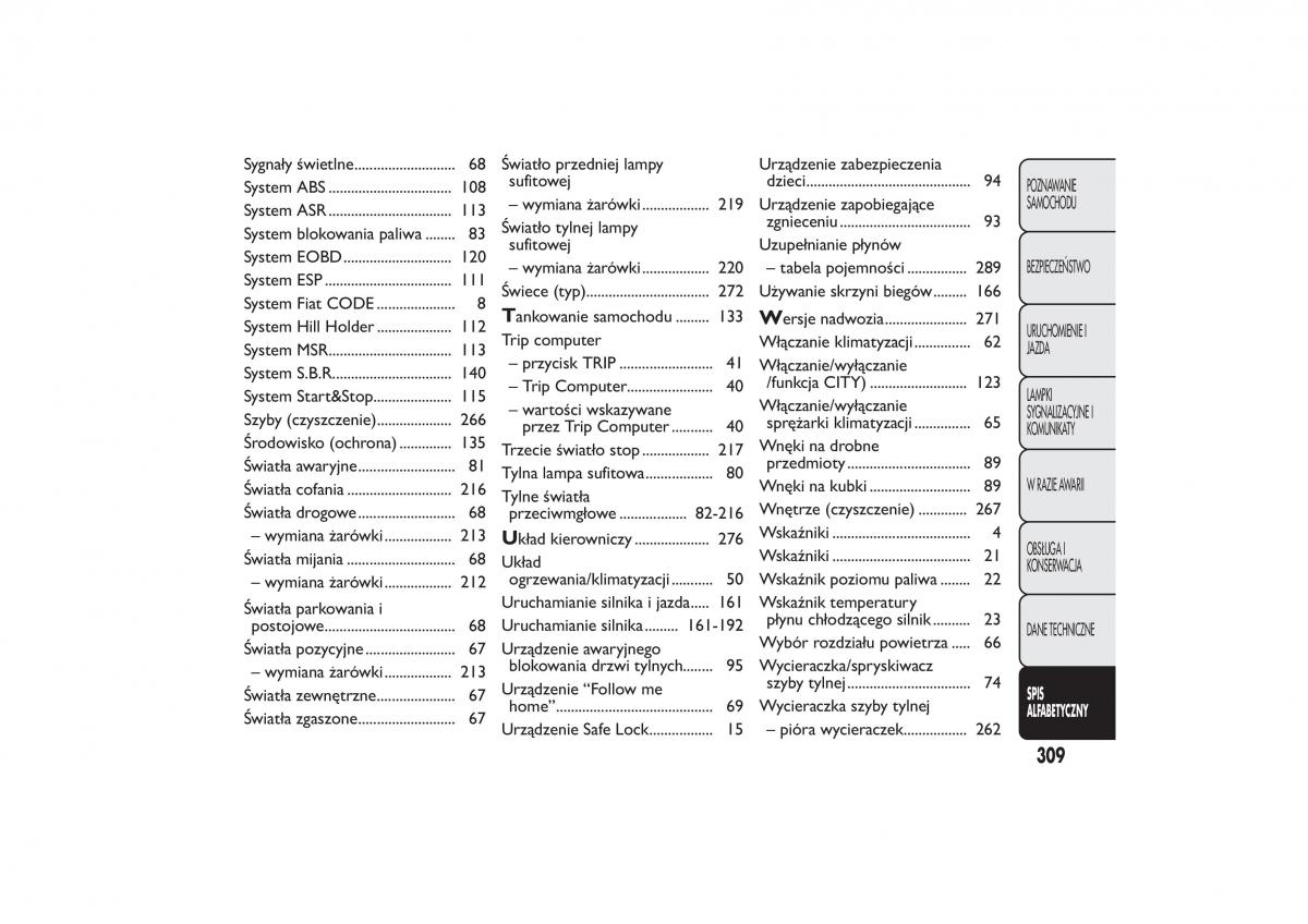 Fiat Bravo II 2 instrukcja obslugi / page 313