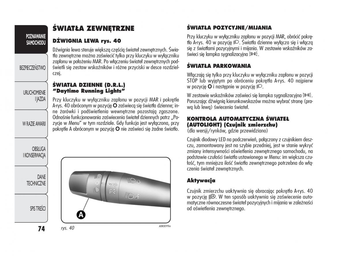 Alfa Romeo Giulietta instrukcja obslugi / page 78