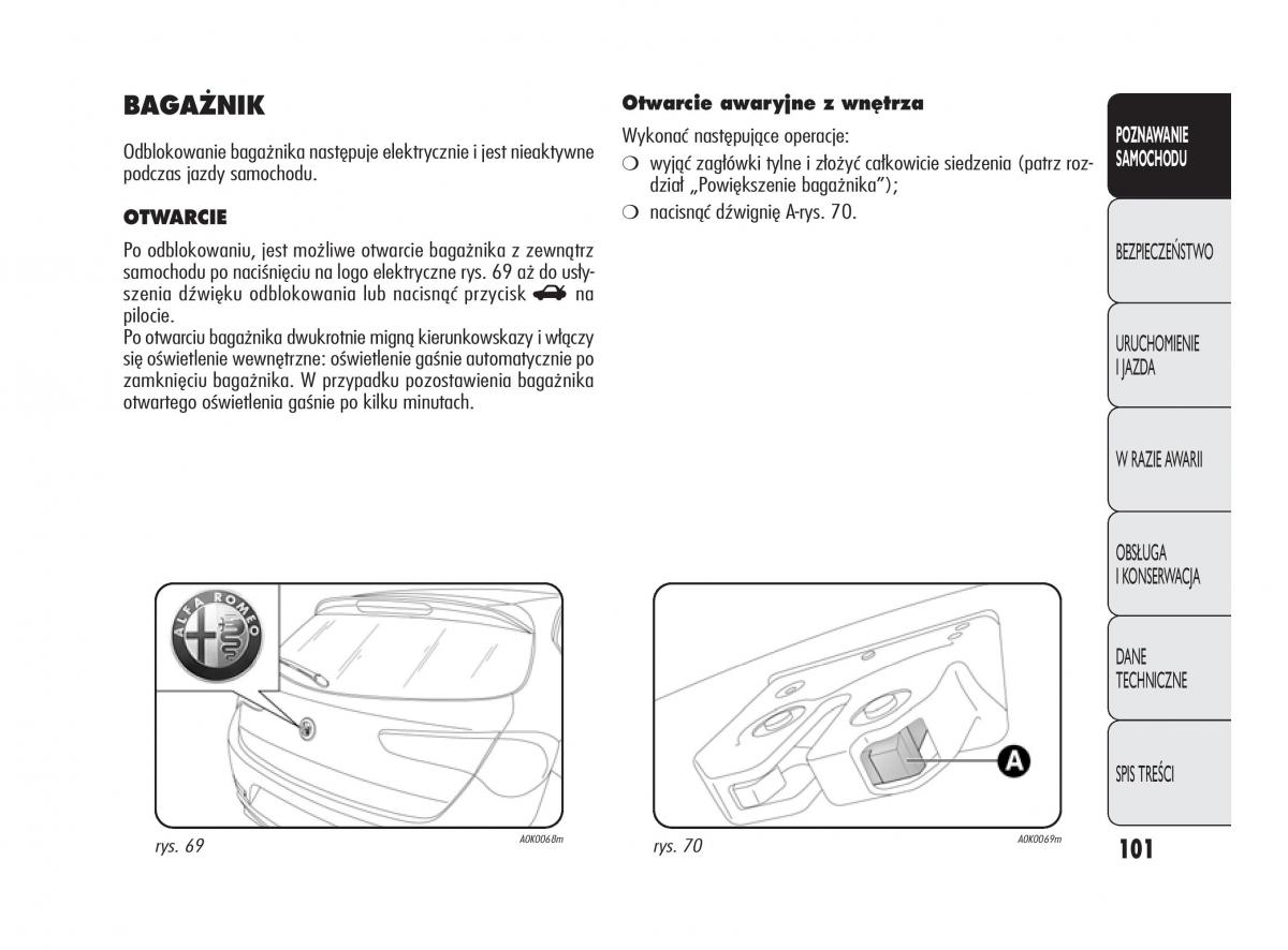 Alfa Romeo Giulietta instrukcja obslugi / page 105