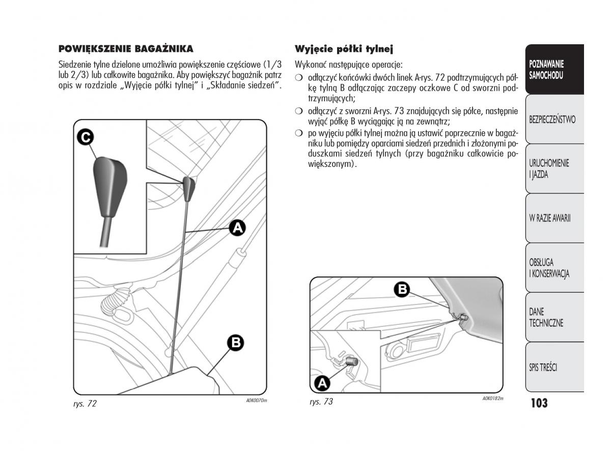 Alfa Romeo Giulietta instrukcja obslugi / page 107