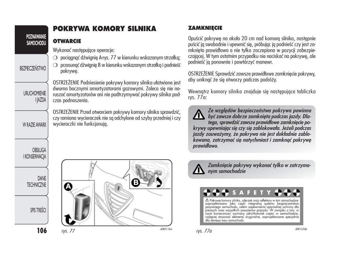 Alfa Romeo Giulietta instrukcja obslugi / page 110