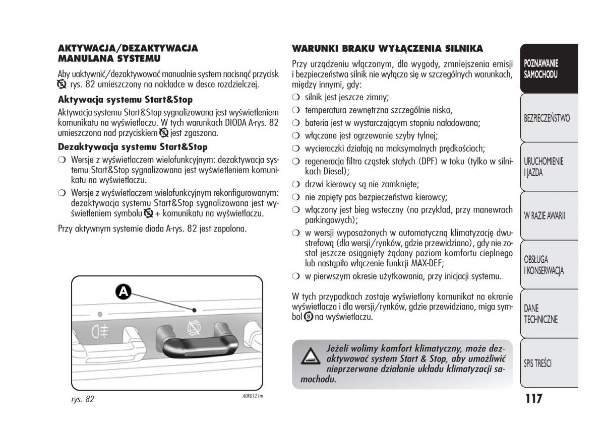 Alfa Romeo Giulietta instrukcja obslugi / page 121