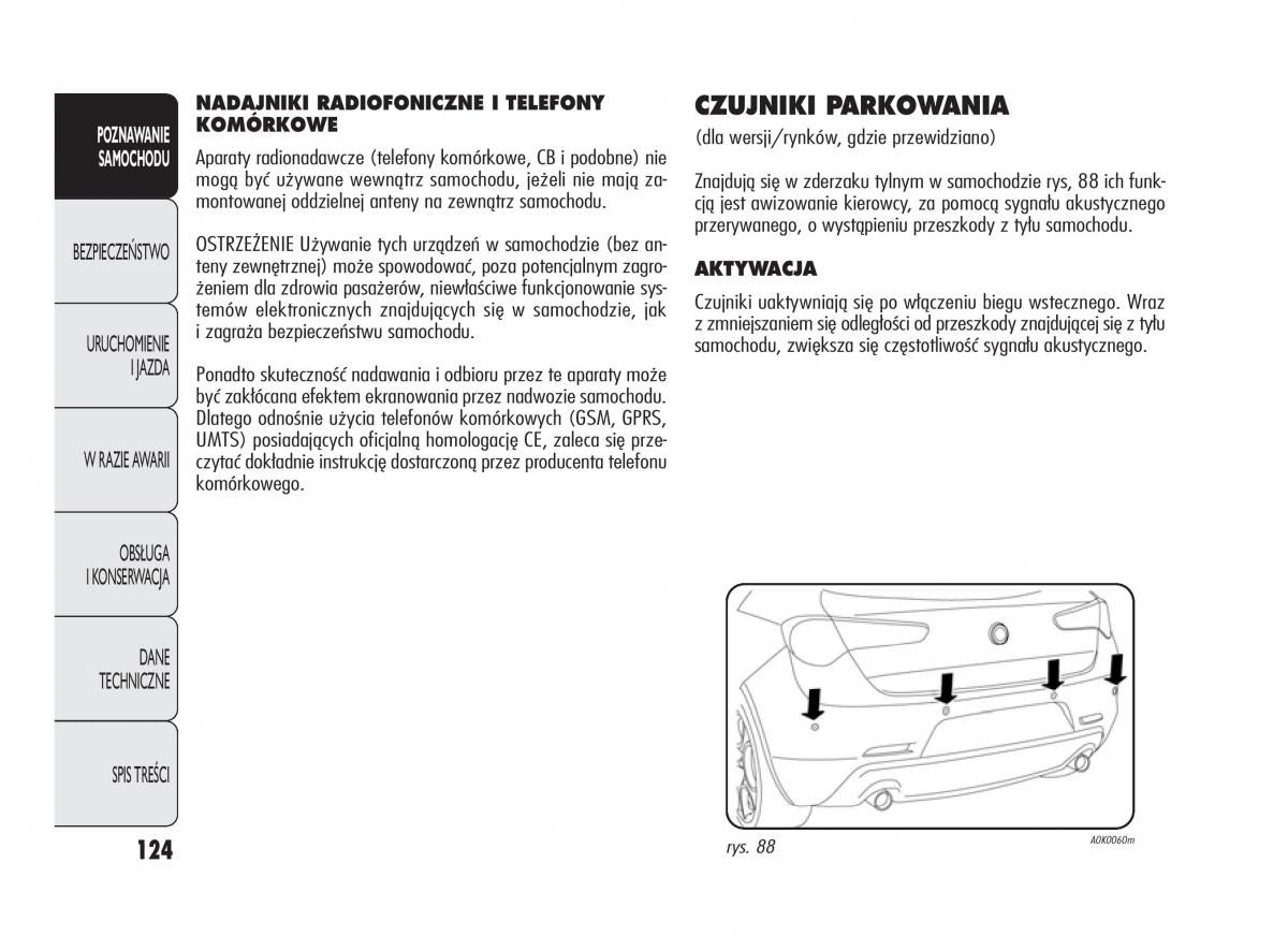 Alfa Romeo Giulietta instrukcja obslugi / page 128