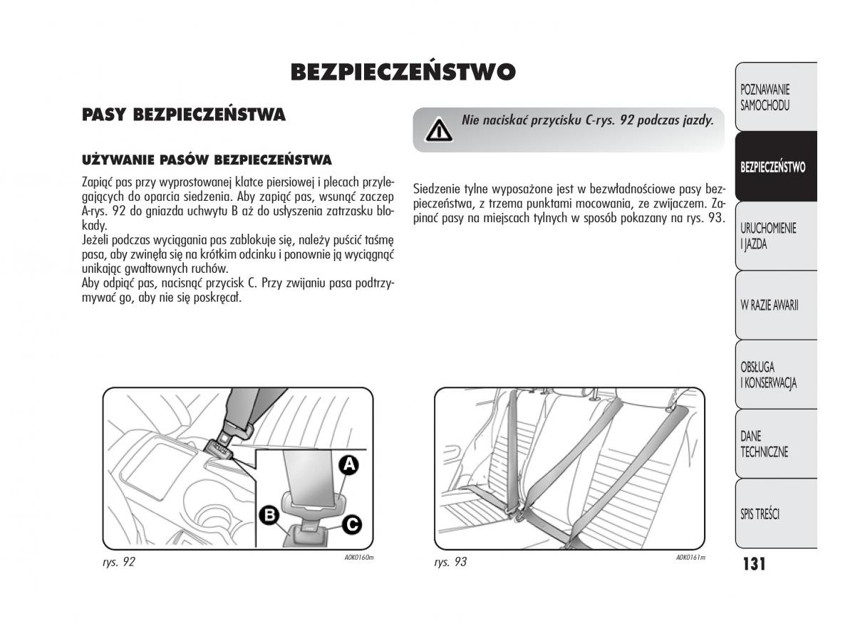 Alfa Romeo Giulietta instrukcja obslugi / page 135