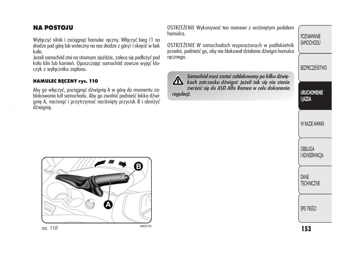 Alfa Romeo Giulietta instrukcja obslugi / page 157