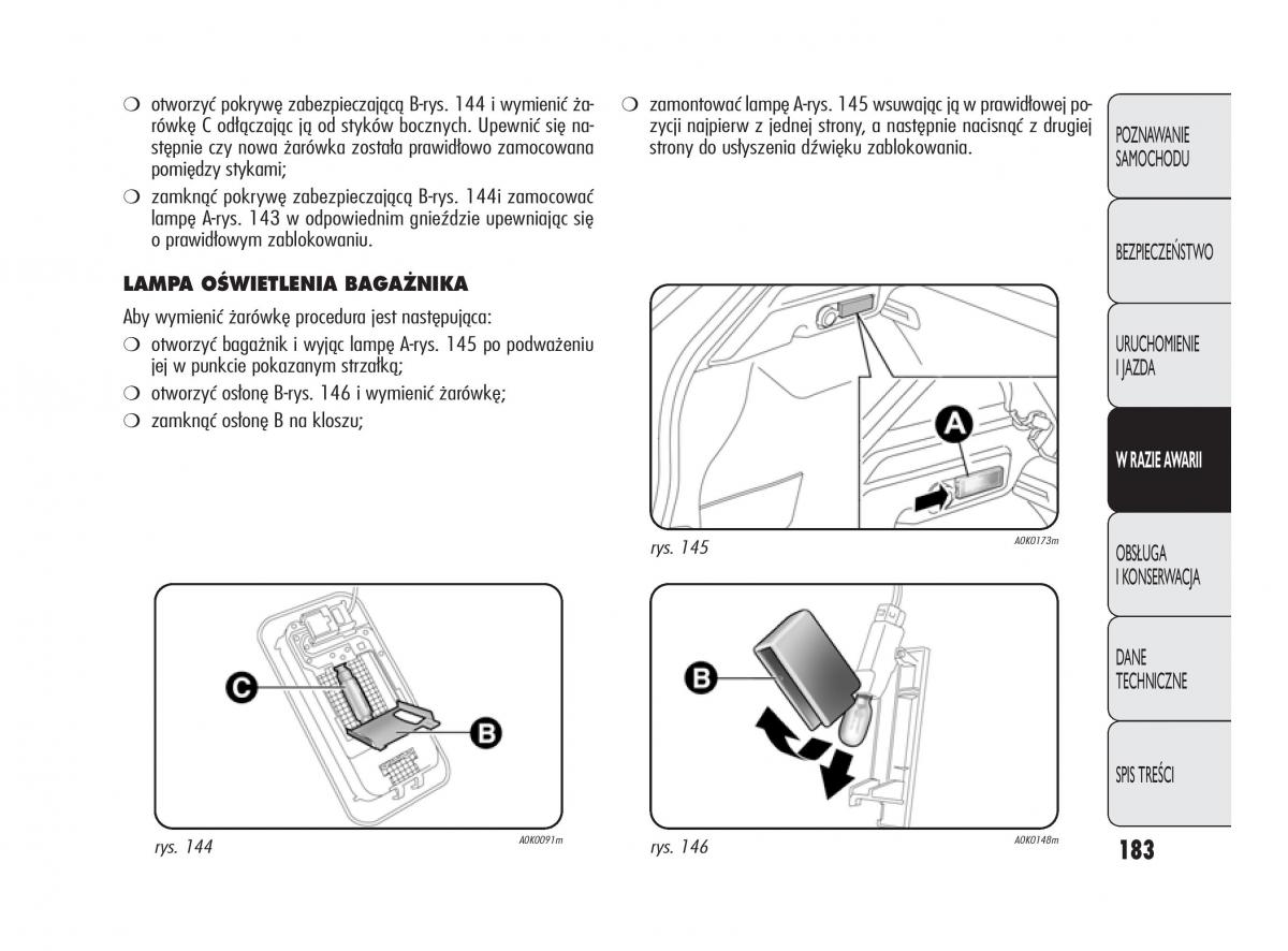 Alfa Romeo Giulietta instrukcja obslugi / page 187