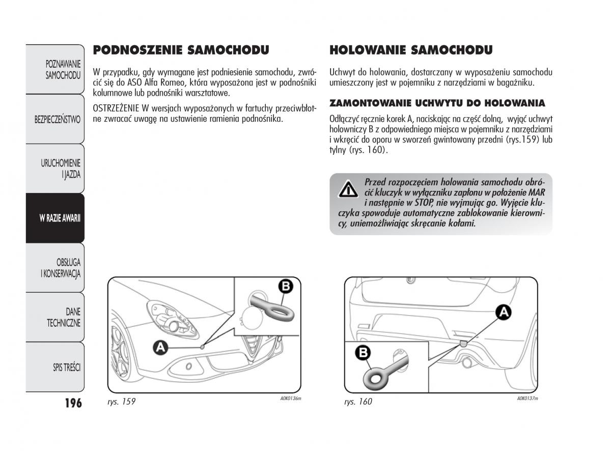 Alfa Romeo Giulietta instrukcja obslugi / page 200