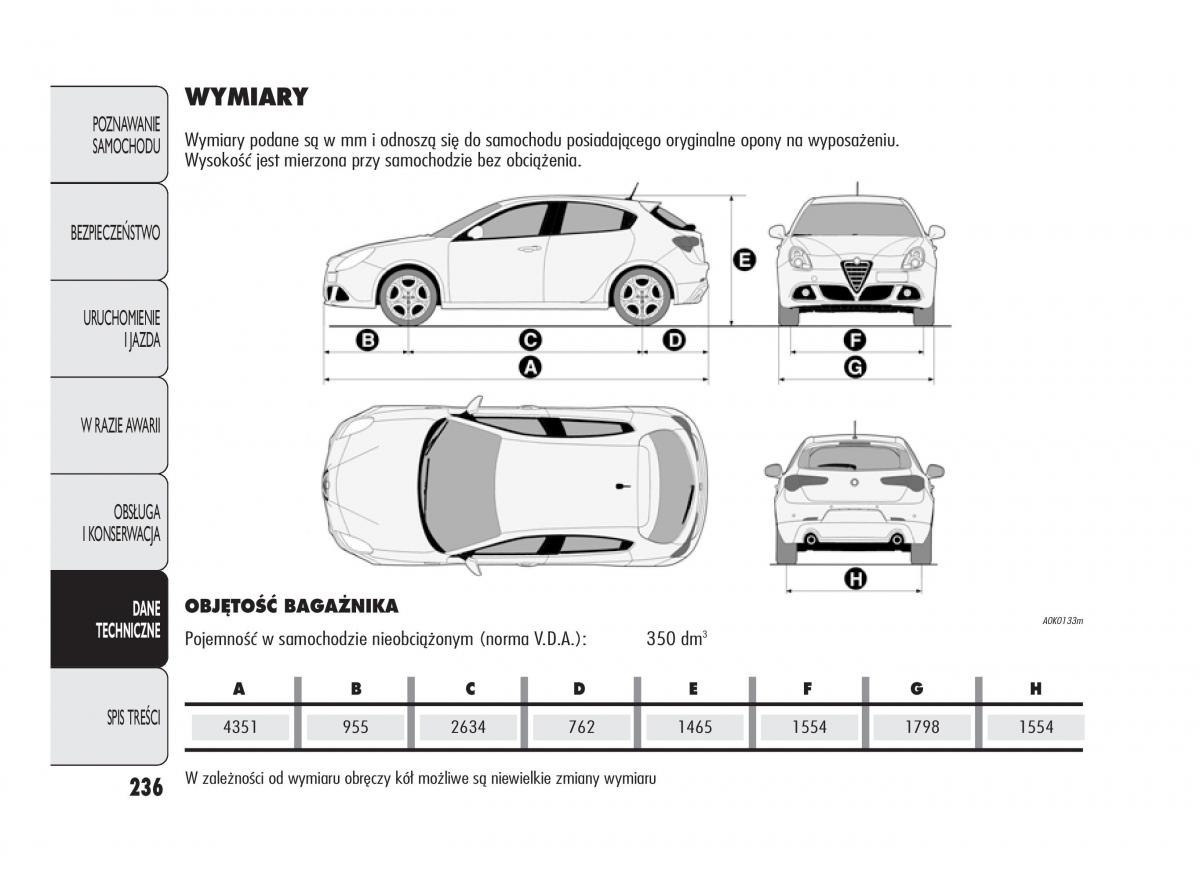 Alfa Romeo Giulietta instrukcja obslugi / page 240