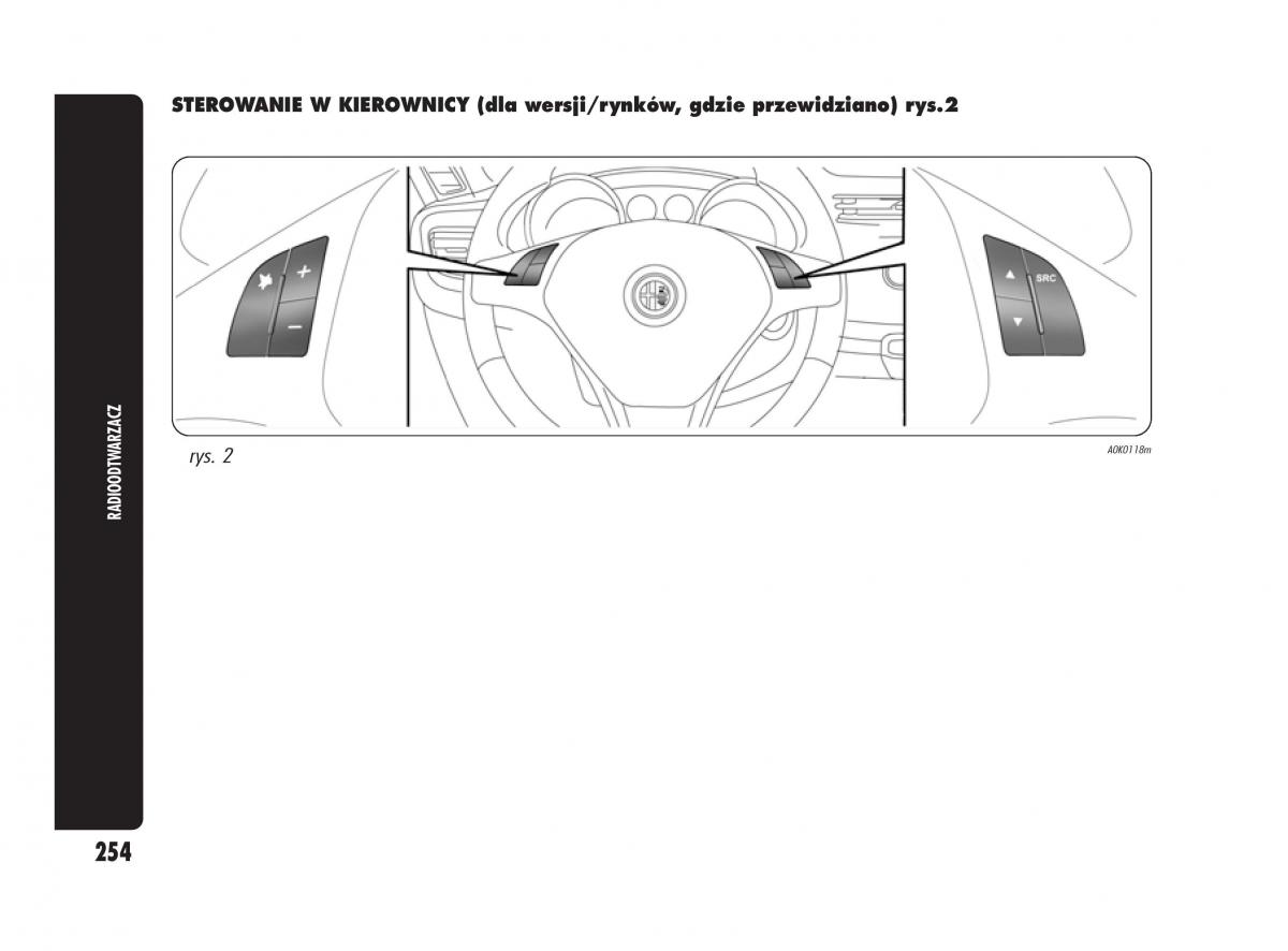 Alfa Romeo Giulietta instrukcja obslugi / page 258