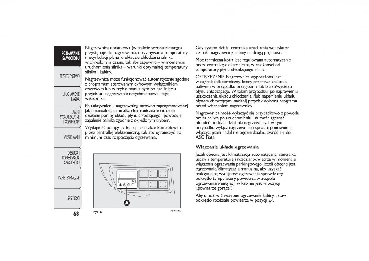 Fiat Ducato III 3 instrukcja obslugi / page 72