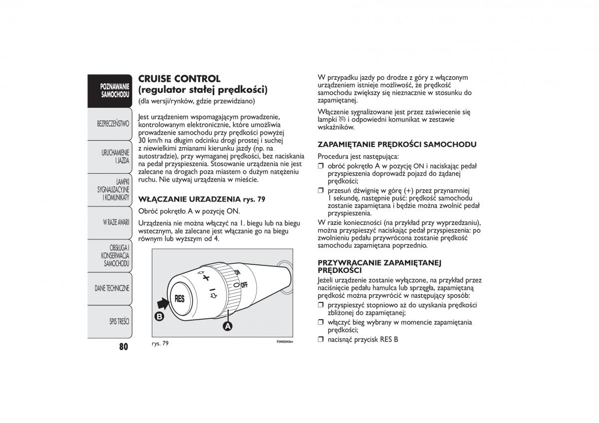 Fiat Ducato III 3 instrukcja obslugi / page 84