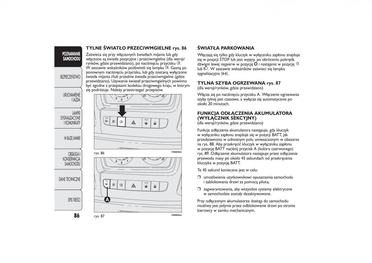 Fiat Ducato III 3 instrukcja obslugi / page 90