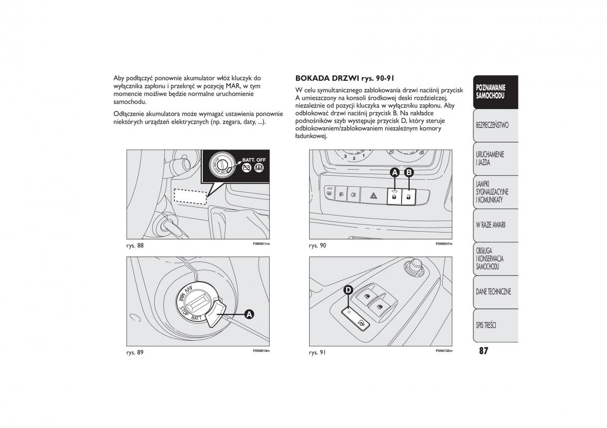 Fiat Ducato III 3 instrukcja obslugi / page 91