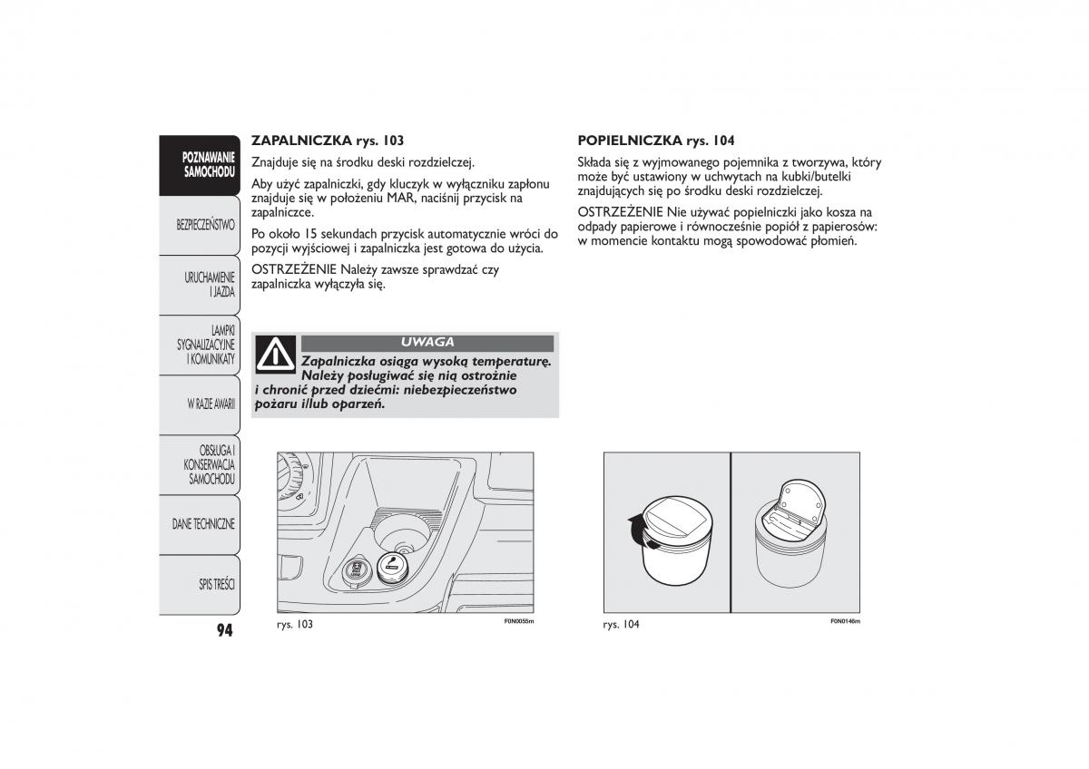 Fiat Ducato III 3 instrukcja obslugi / page 98