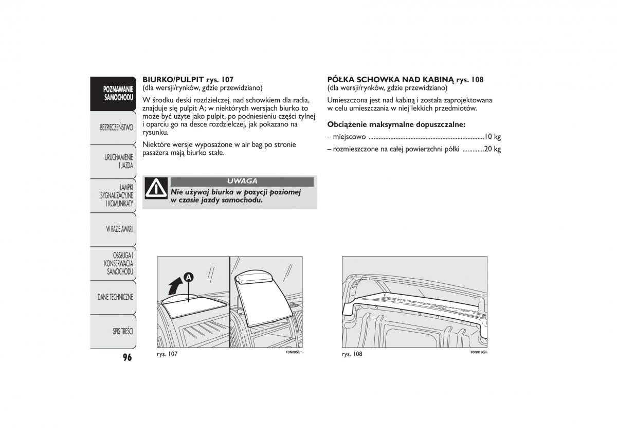 Fiat Ducato III 3 instrukcja obslugi / page 100