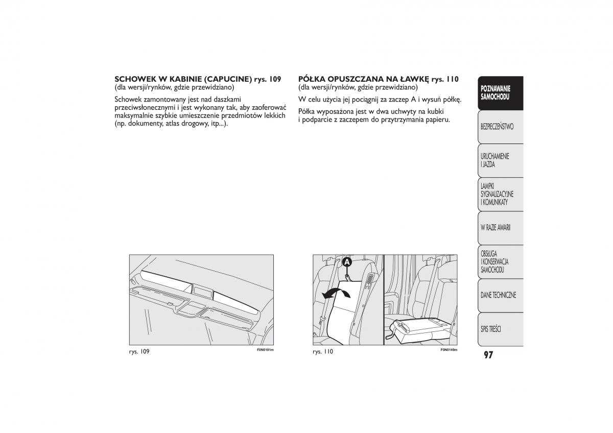 Fiat Ducato III 3 instrukcja obslugi / page 101