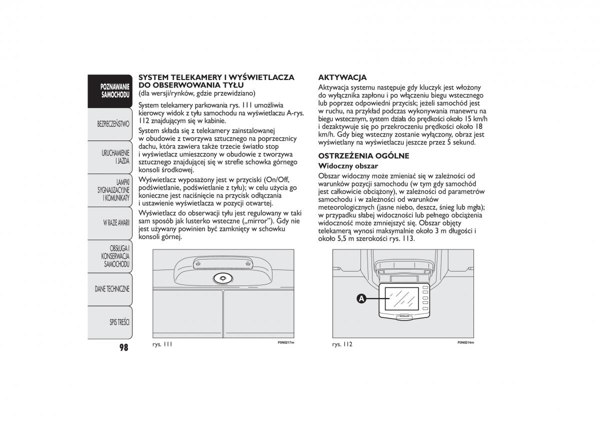 Fiat Ducato III 3 instrukcja obslugi / page 102