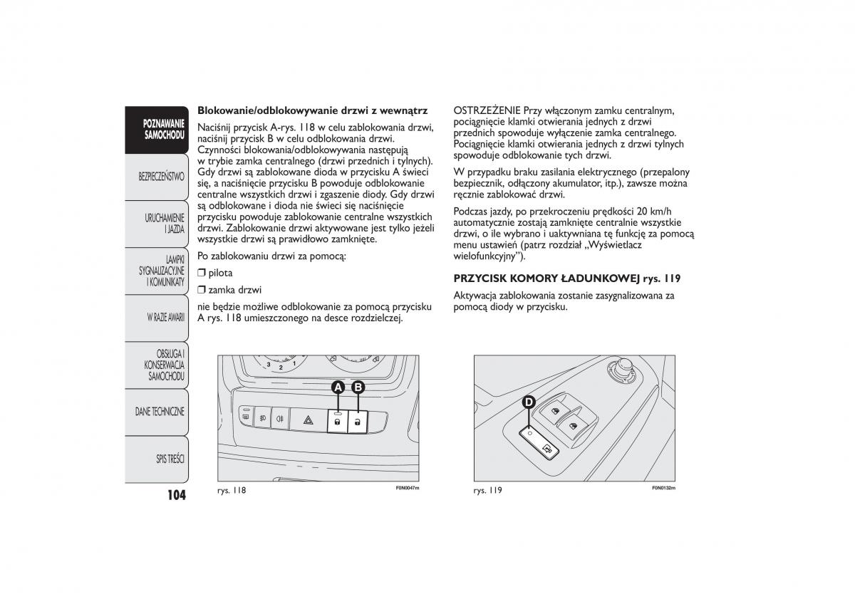 Fiat Ducato III 3 instrukcja obslugi / page 108