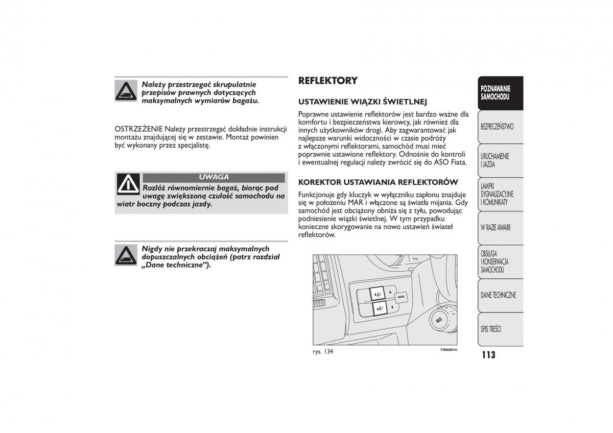 Fiat Ducato III 3 instrukcja obslugi / page 117