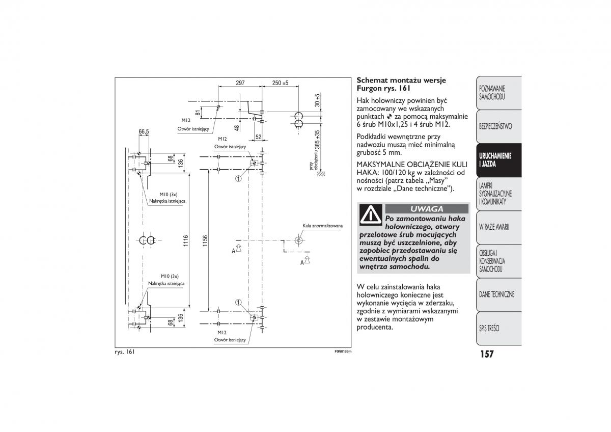 Fiat Ducato III 3 instrukcja obslugi / page 161