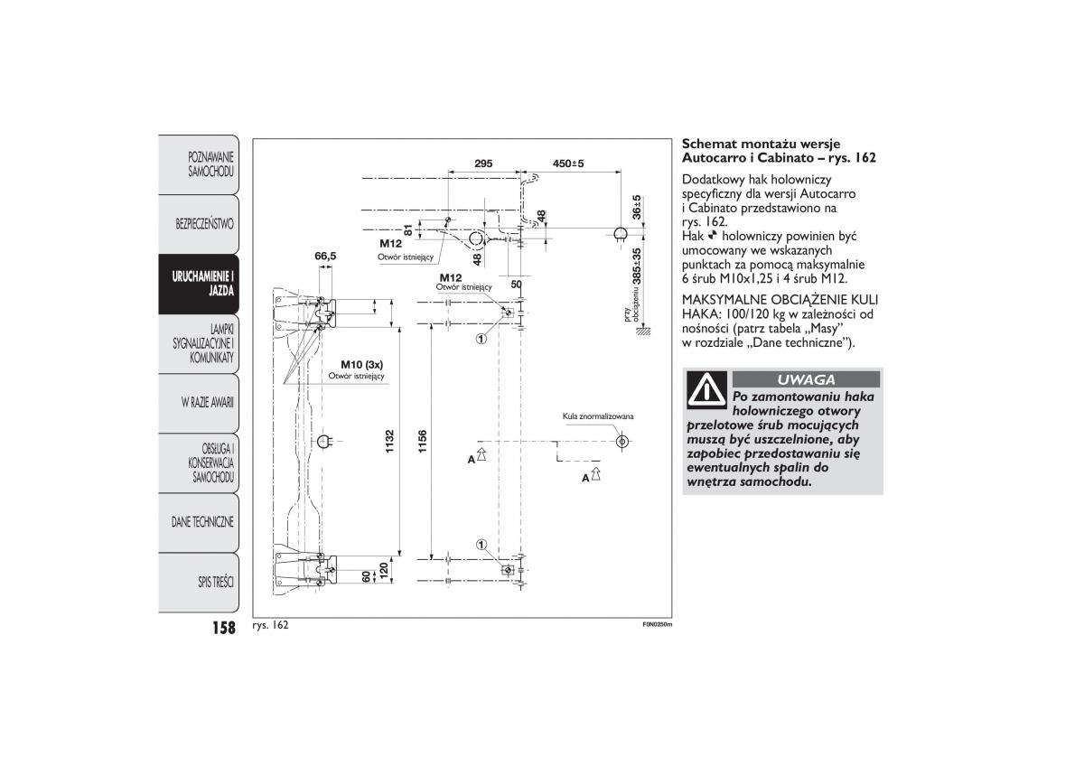 Fiat Ducato III 3 instrukcja obslugi / page 162