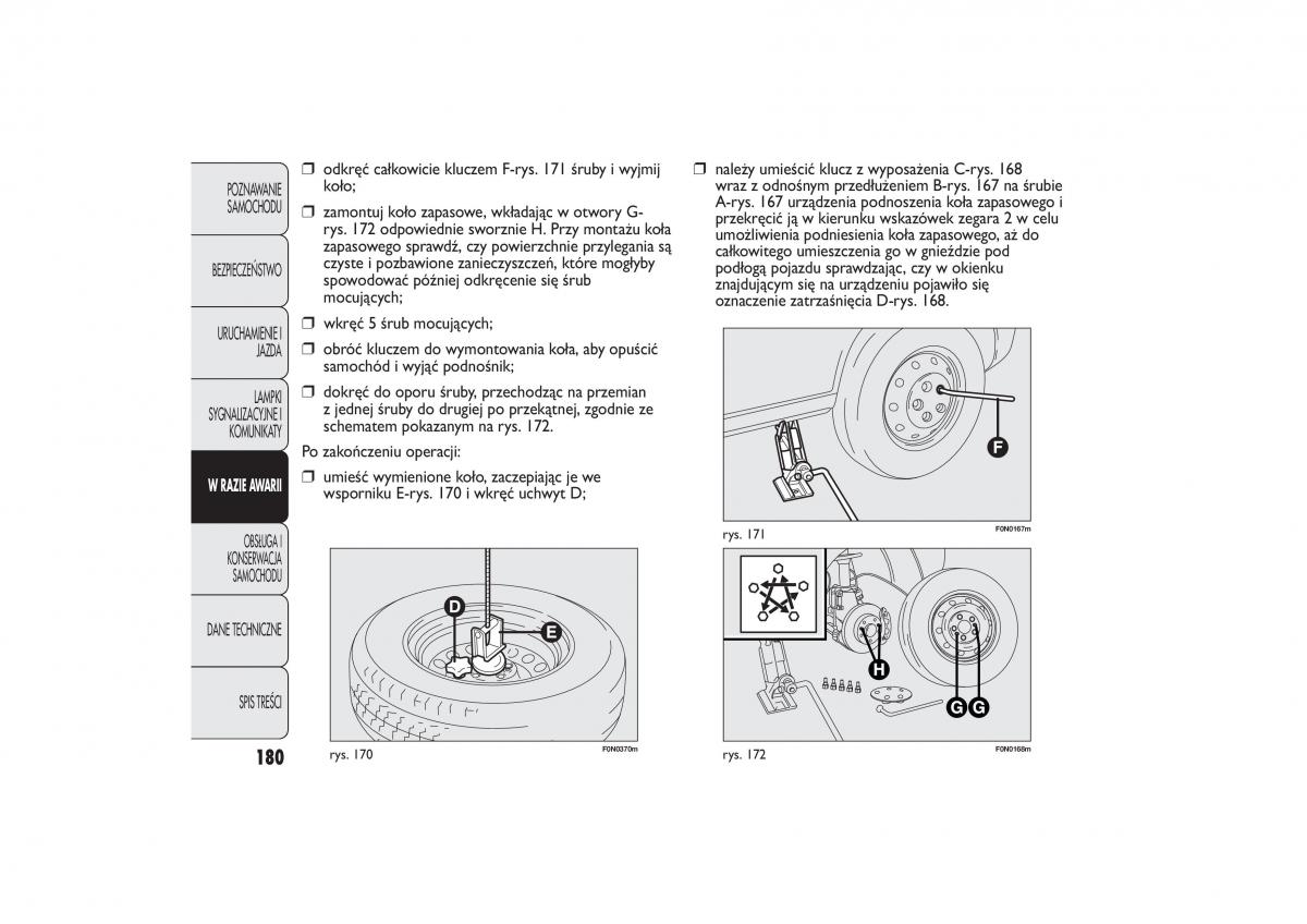 Fiat Ducato III 3 instrukcja obslugi / page 184