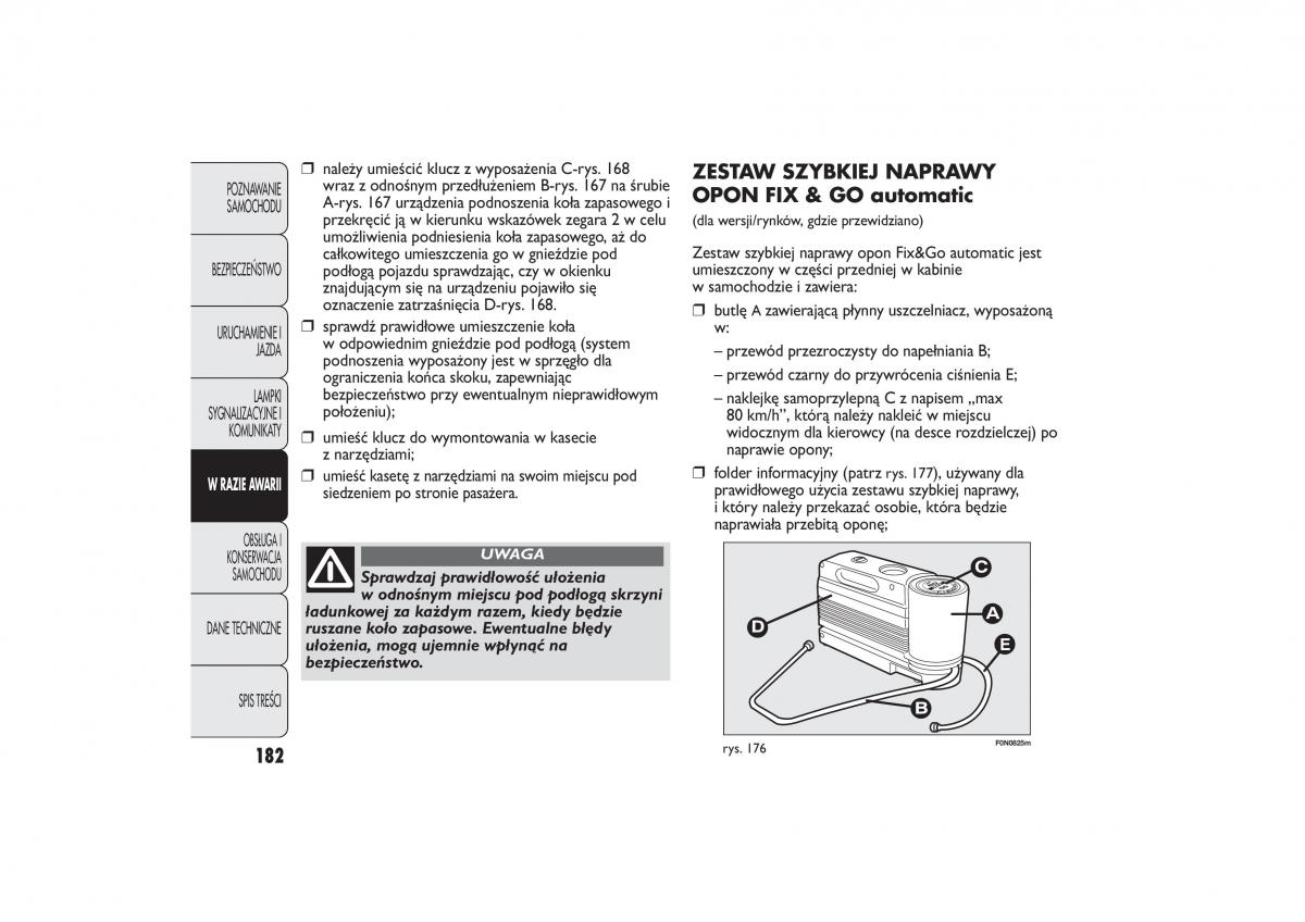 Fiat Ducato III 3 instrukcja obslugi / page 186