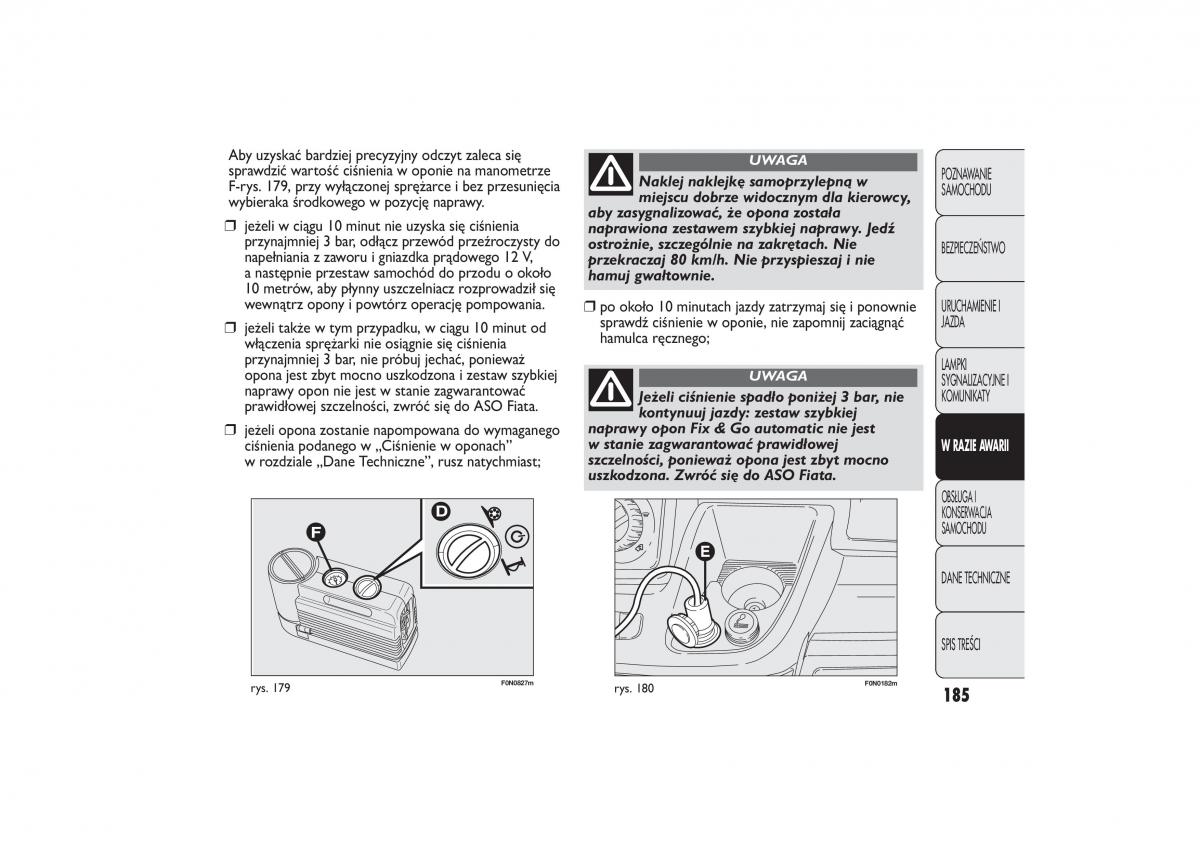 Fiat Ducato III 3 instrukcja obslugi / page 189