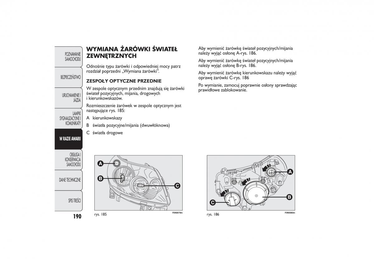 Fiat Ducato III 3 instrukcja obslugi / page 194