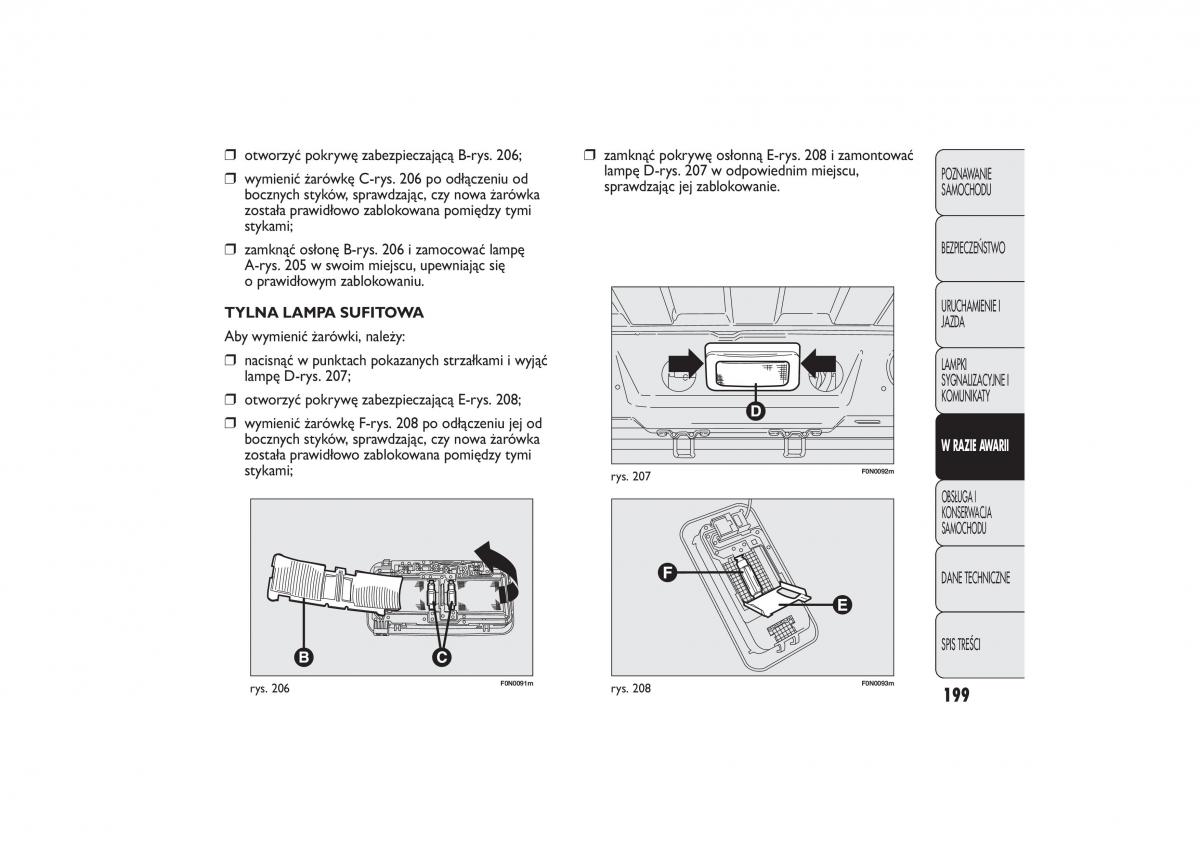 Fiat Ducato III 3 instrukcja obslugi / page 203