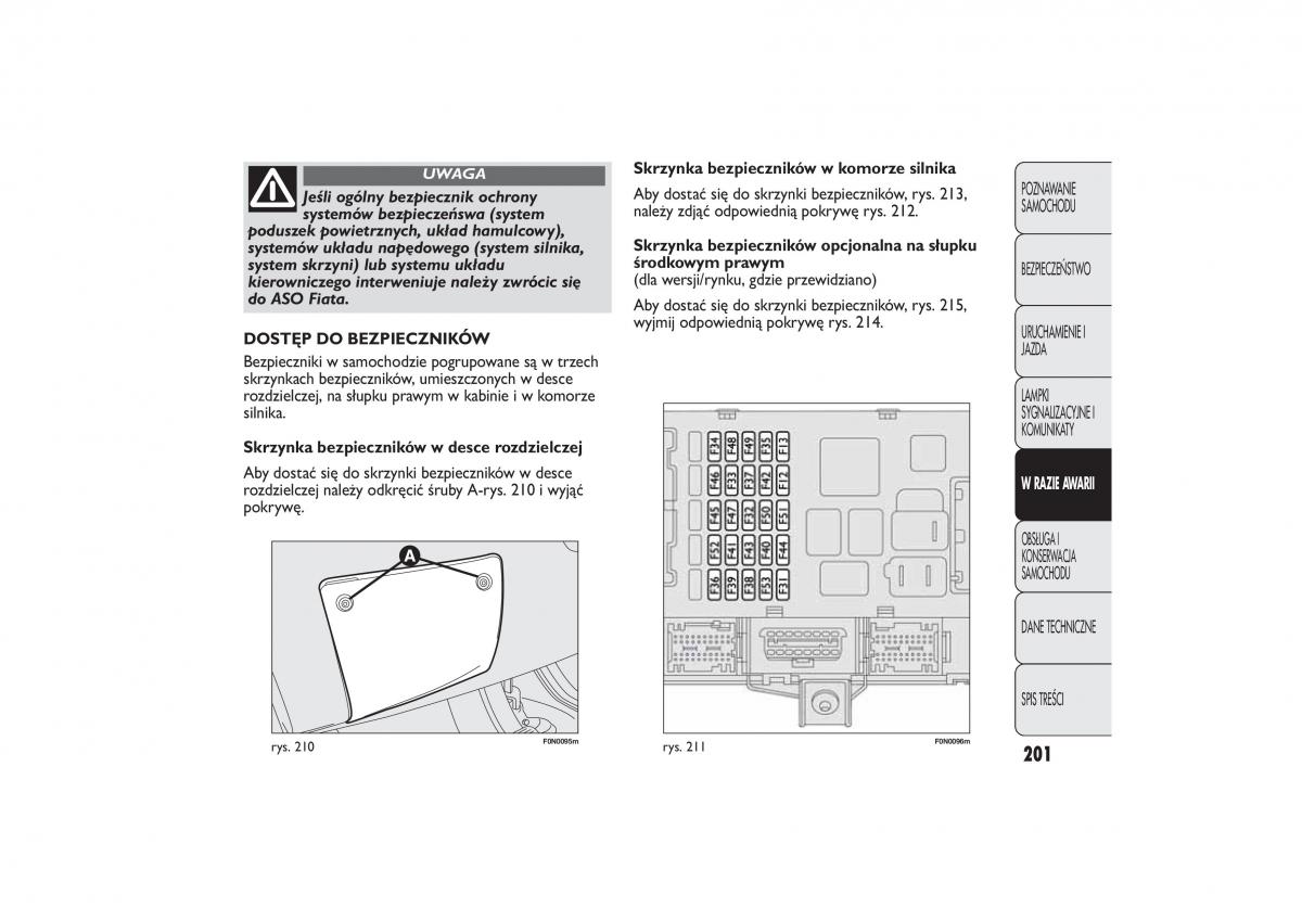 Fiat Ducato III 3 instrukcja obslugi / page 205