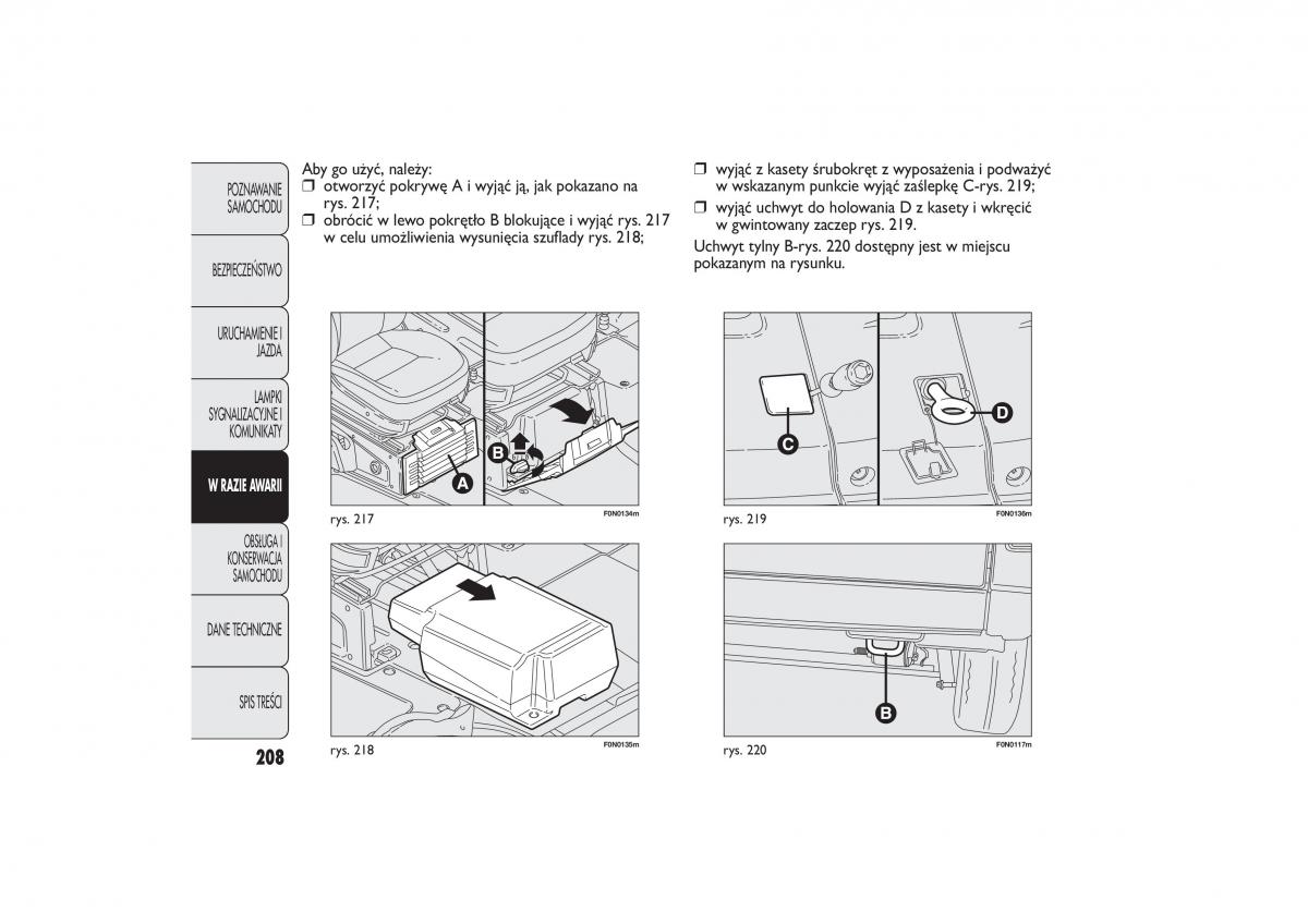 Fiat Ducato III 3 instrukcja obslugi / page 212