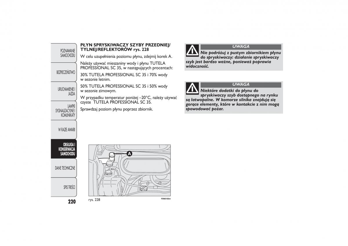 Fiat Ducato III 3 instrukcja obslugi / page 224