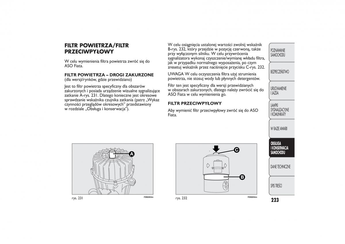 Fiat Ducato III 3 instrukcja obslugi / page 227