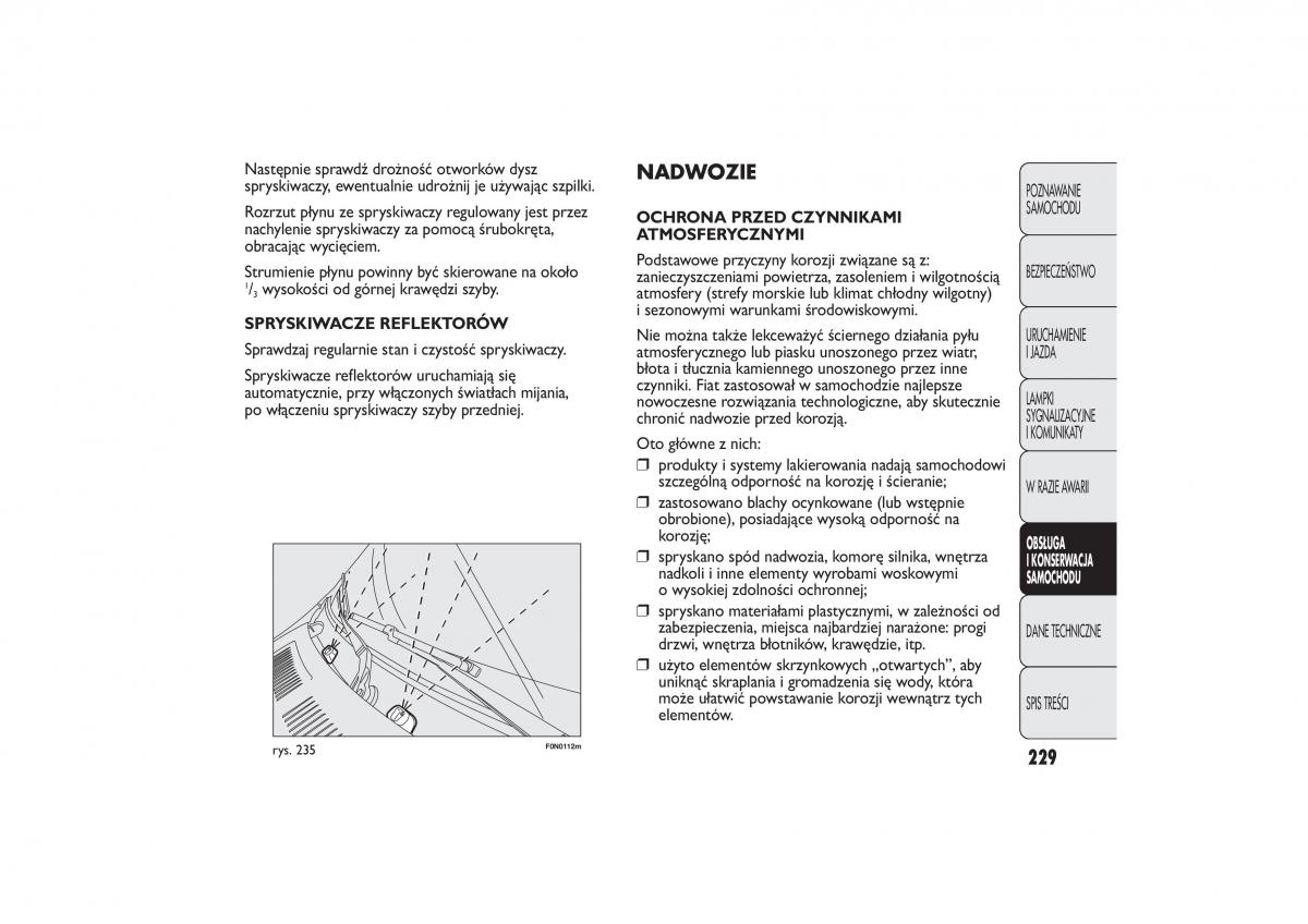 Fiat Ducato III 3 instrukcja obslugi / page 233