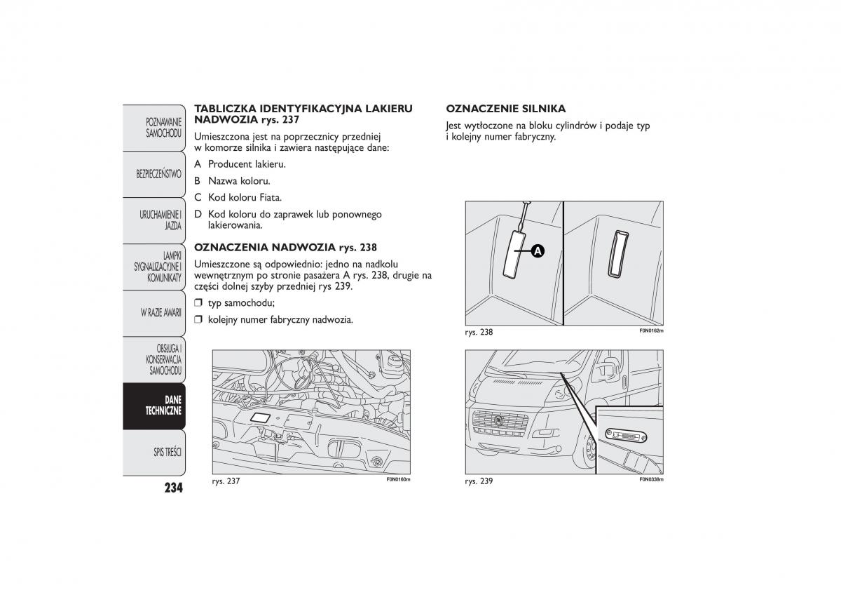 Fiat Ducato III 3 instrukcja obslugi / page 238